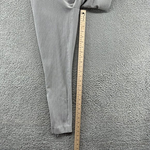 LOFT Pants Women's 0 Gray Stretch Hounds Tooth Ankle Zip Casual Pants Ladies 0 - Picture 10 of 14